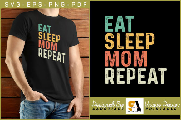 Eat Sleep Mom Repeat Retro SVG: An Embroidery Review