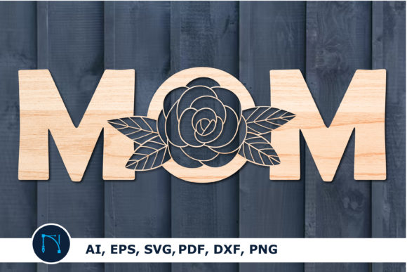 Mothers Day SVG: Mom Sign with Rose Review